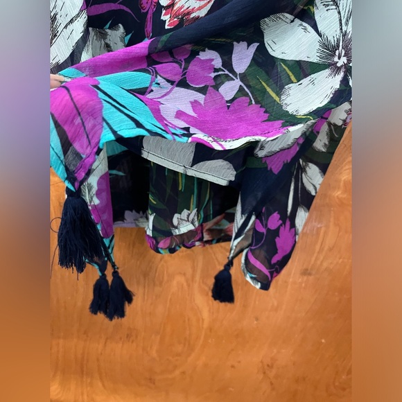 Kona Sol tropical print swim cover-up S - Picture 5 of 9